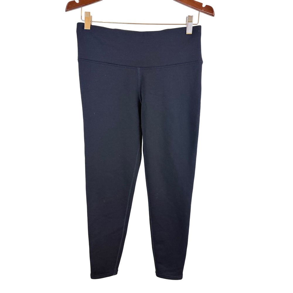 Athleta Altitude Polartec Power Stretch Legging Women M Black Fleece Lined